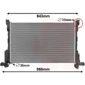 VAN WEZEL 43002625 Radiateur