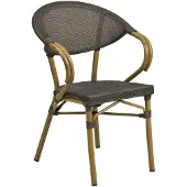 House Nordic Tuinstoel Calda - Donkerbruin Textiel