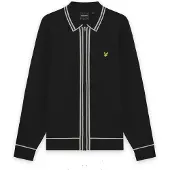 Lyle & Scott Gebreid vest lichtgrijs / zwart / wit