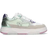 Braqeez sneakers beige/multi Meisjes Leer Panterprint - maat 32