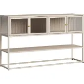En.casa Sideboard Säkylä 150x38x90 cm camel []
