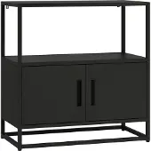En.casa Archiefkast Hailuoto 82x80x40 cm zwart []