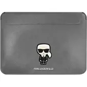 Karl Lagerfeld Mouw KLCS16PISFG 16 quot; zilver (16"), Laptoptas, Zilver