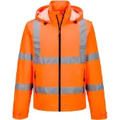 Portwest Werkjack S164 Hi-vis Lichtgewicht Opvouwbaar Waterdicht Uv-bescherming | Maat: 6XL