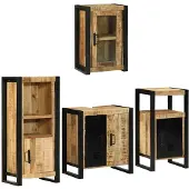 vidaXL Badkamermeubel Set 4 st Bruin 55 x 35 x 60 cm