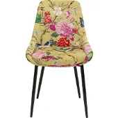 Kare design Stoel East Side Flower Fever geel