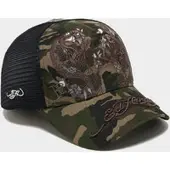 Ed Hardy Snake Trucker Cap, groen