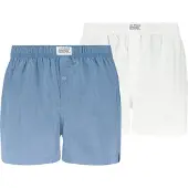 Levi's Woven Boxershorts 2-Pack Blauw Wit
