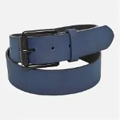 French Connection Heren Courtland Lederen Riem Marine