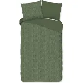 Pure dekbedovertrek Groningen - Groen - Microvezel - 140x220