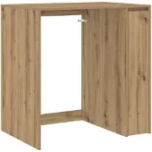 vidaXL Wasmachinekast Artisan Eiken 87 x 60 x 89 cm Bewerkt hout