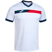 Joma Court T-shirt Met Korte Mouwen Wit 2XL Man