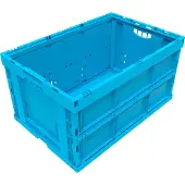 0 0 Euronorm bak 643-66, zonder deksel, 60 l, blauw