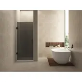 Wiesbaden Nisdeur less 80x200 cm 8 mm nano rookglas mat zwart