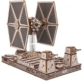 Ugears 3D Modelbouw - Tie Fighter - Star Wars - Mechanisch Bouwpakket Hout - Educatief Speelgoed
