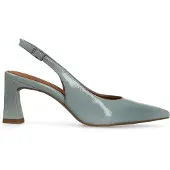 No Stress - Dames - Blauwe lak slingbacks - Maat 38