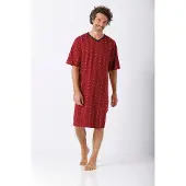 Hajo Rood heren nachthemd | Maat 50