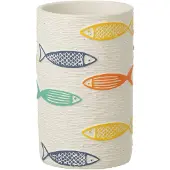 J-Line bloempot Vis Rond - cement - mix - large
