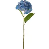 J-Line bloem hortensia Frisse Toets - textiel - blauw - large - 4 stuks