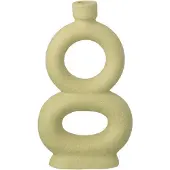 J-Line vaas Soliflore 2 Rings - steengoed - muntgroen - large