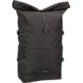 Sandqvist - Fietsforensen - Icon Rolltop Backpack L Black voor Unisex van Aluminium - Zwart