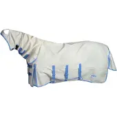 WeatherBeeta Eczeemdeken Comfitec Sweet Itch Combo Full Neck Wit-blauw - 105/155