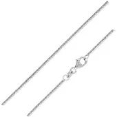 Cavill - Zilveren Venetiaanse Ketting - 925 Sterling Zilver Gerhodineerd - 60 cm - Lichtgewicht Elegant & Tijdloos Sieraad
