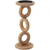 J-Line kaarshouder Ring - hout - naturel - small