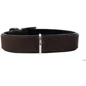 Hunter halsband softie kunstleder nubuck look bruin / zwart