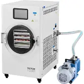 Vevor Vriesdroger Droogapparatuur (capaciteit 4-6 kg) voor voedsel met 4-laags trays en instelbare temperatuur en tijd, voor wit fruit