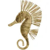 J-Line wanddecoratie Zeepaard - gras - naturel - small