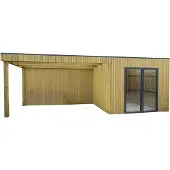 Solid Superia Vertico Benedita Tuinhuis - Vurenhout - Geïmpregneerd - 707,6x304,6cm