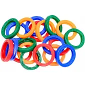 Benson Sleutel hoesjes / sleutel ringen 20 stuks in diverse kleuren