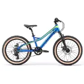 Bikestar MTB kinderfiets 20 inch blauw /groen, 7 speed unisex
