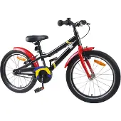 vidaXL Kinderfiets 22 Inch voor 7-12 jaar oud Zwart rood