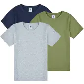 Petit Bateau T-shirt Korte Mouw 3 TEE SHIRTS MC kind 12 jaar