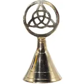 AW Gifts Altaar bel Triquetra - Messing Altaarbel 10x5x5 - Heksenbel