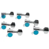 Fazley 10541 6-in-line stemmechanieken voor gitaar chrome