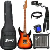 Fazley Sunset Series Sand Shark Sunburst elektrische gitaar starterset