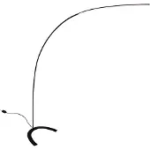 LINDBY LED-vloerlamp DANUA, dimbaar, zwart, Werkkamer / Kantoor, metaal, Modern, LED vloerlamp