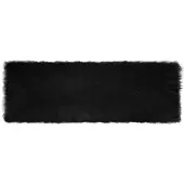 vidaXL Tapijt van imitatie schapenvacht TAFALLA Zwart 80 x 250 cm