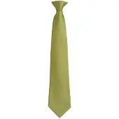 Premier Unisex volwassen kleuren modieuze effen Clip-On stropdas (Grasgroen)