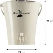 Graf URBAN City Bokashi Composter 8 Liter sandbeige / grijs