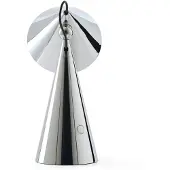 Tom Dixon Pose Portable LED tafellamp Zilverkleurig