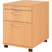 Hjh OFFICE PRO SIGNA AC20 BM - Rolcontainer Beuken Hout met ophangsysteem Metalen handgreep