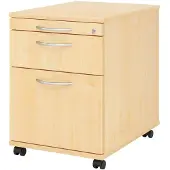 Hjh OFFICE PRO SIGNA AC20 BM - Rolcontainer Esdoorn Hout met ophangsysteem Metalen handgreep