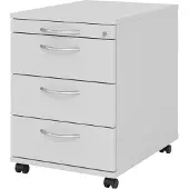 Hjh OFFICE PRO SIGNA AC30 BM - Rolcontainer Grijs Hout met 3 lades Metalen handgreep