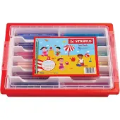 Stabilo Trio Thick - Driekantige Kleurpotloden Met Extra Dikke Kern - Schoolverpakking Met 96 Stuks