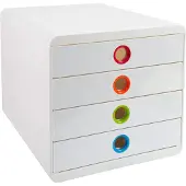 Exacompta Ladekastje Pop-Box 314398D A4+ Wit, assortiment 27,8 x 34,7 x 26,7 cm