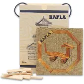 Kapla - Blank - Constructiespeelgoed - Geel Voorbeeldboek - 280 Plankjes